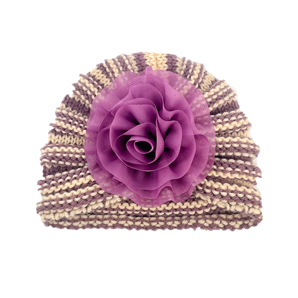 Children Unisex Fashion Flower Flowers Baby Hat display picture 7