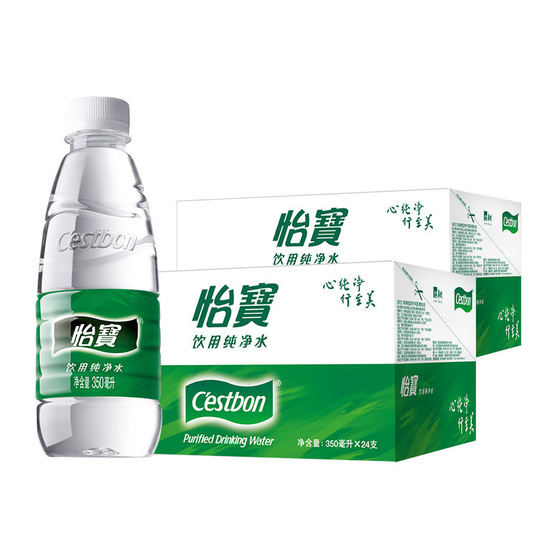 怡宝饮用纯净水非矿泉水户外会议家庭用水350ml*24瓶【q】|undefined