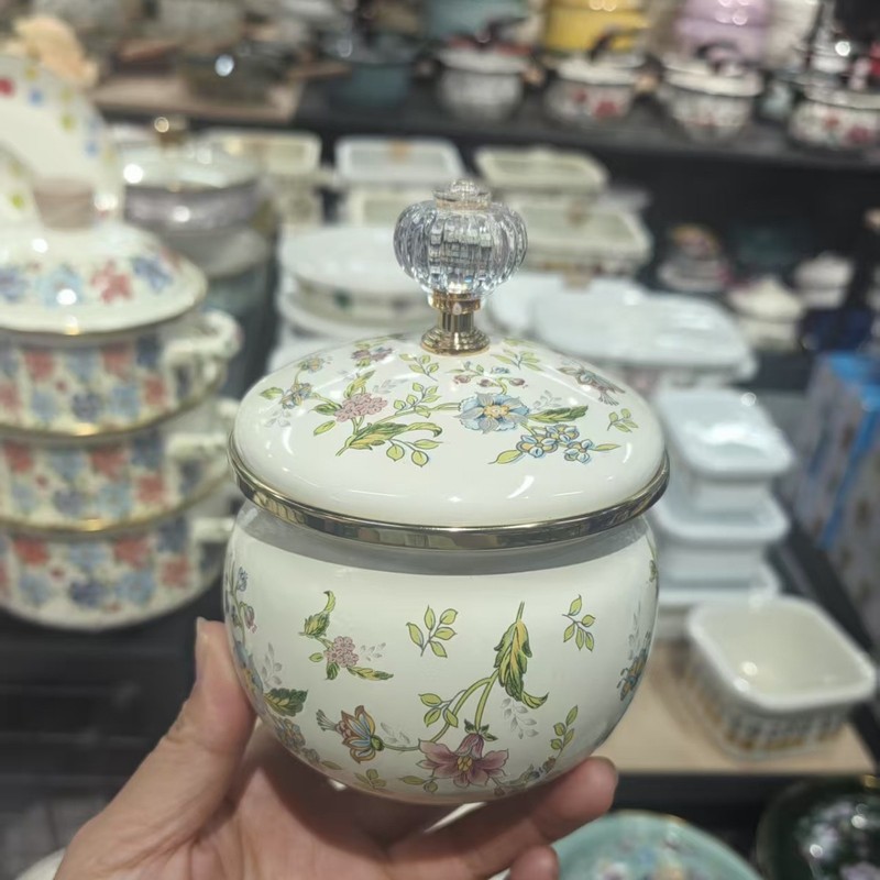 エナメルオイルポット、コーヒーポット、ケトル、ノスタルジックなエナメルワインポット、ホテル鍋、電磁調理器ユニバーサル|undefined