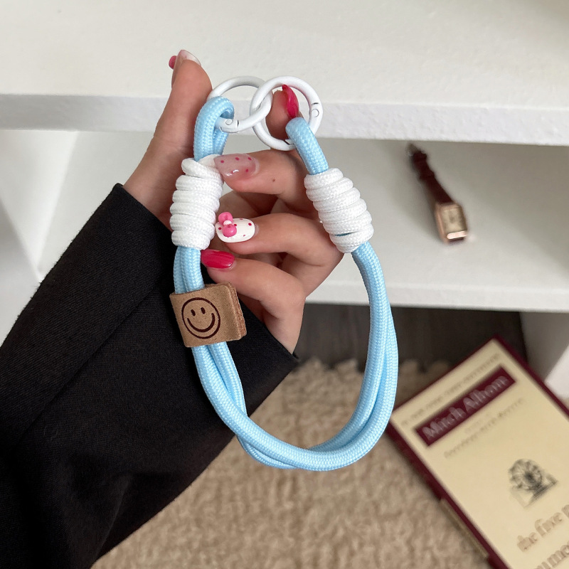 彩色涤纶编织绳 diy手工饰品配件手机串珠绳钥匙扣挂件绳材料包|undefined