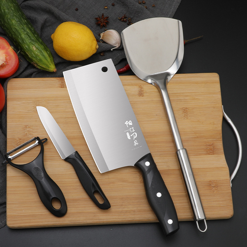 Herramientas de cocina cuchillo de cocina conjunto de tablero de cocina cuchillo de cocina conjunto completo de cocina de acero inoxidable combinación de cuchillo de cocina yunque moldeo por inyección