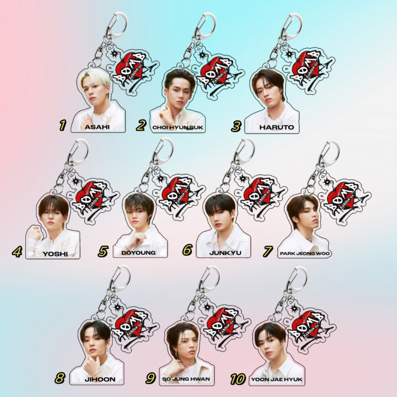 Korean men's group star TREASURE style peripheral Watanabe Wendou Cui shuoya acrylic pendant keychain 863 Korean men's group star TREASURE style peripheral Watanabe Wendou Cui shuoya acrylic pendant keychain 863