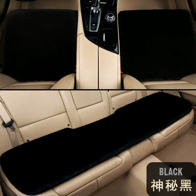 Wool pad — without backrest general - small-square-pad-mysterious-black