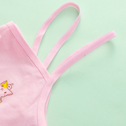 Pinduoduo explosive version of development adolescent primary school students vest pure cotton underwear bra girls inner wear cartoon anti-bulge