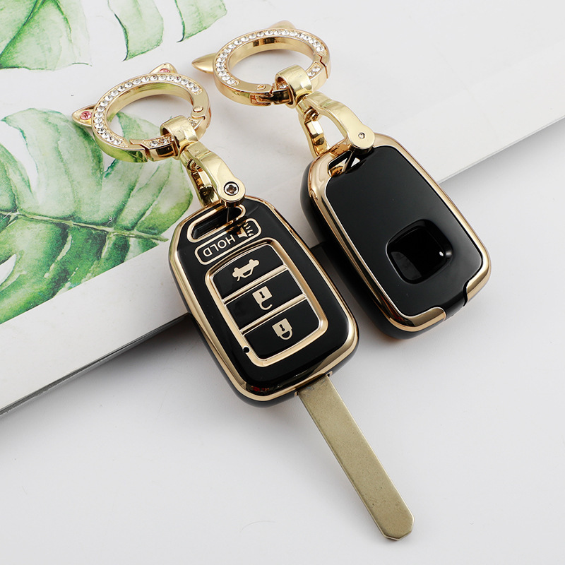 Honda Car Key Bag Is Suitable for Crv Accord Civic Binzhi Xrv Soft Rubber Car Key Cover