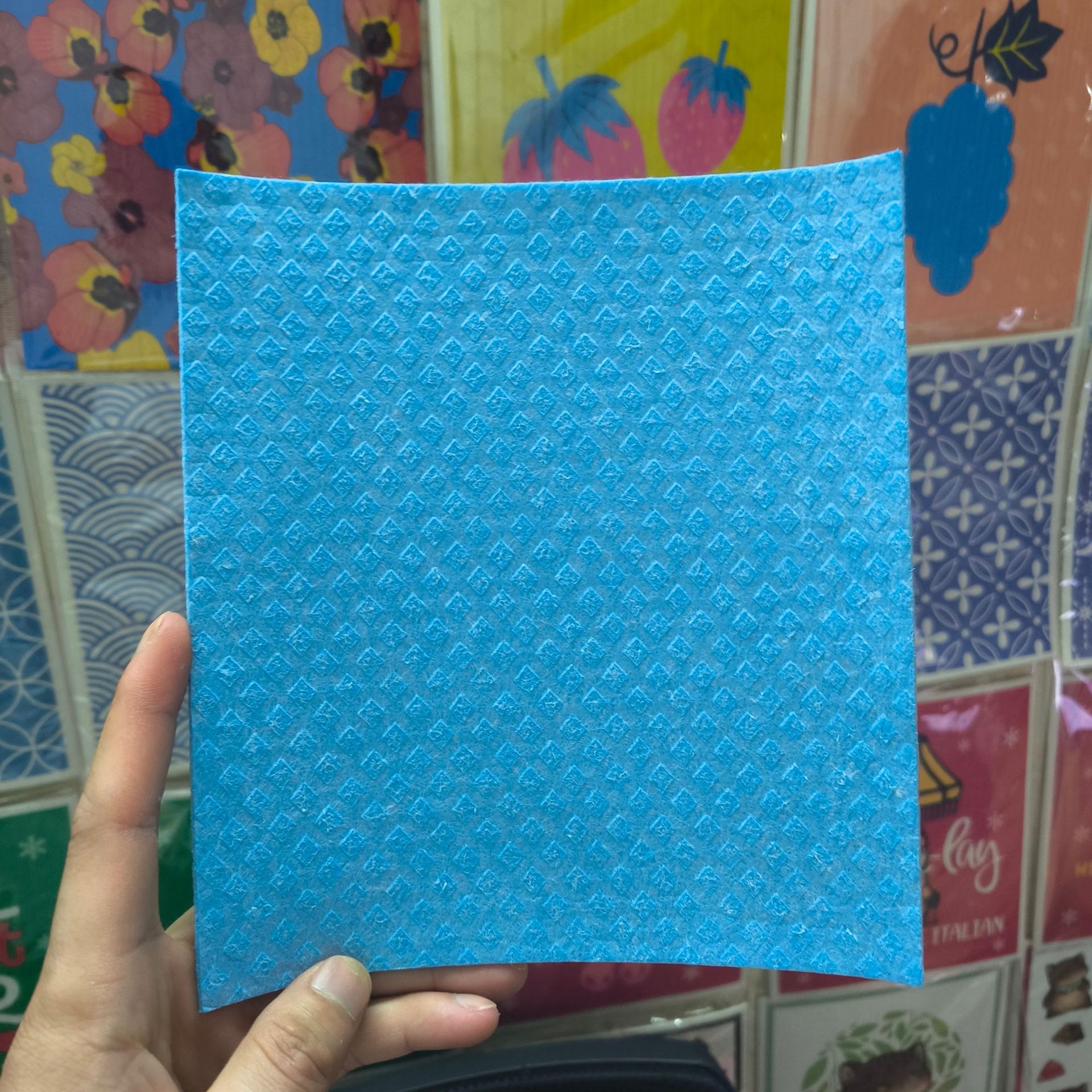 파란색