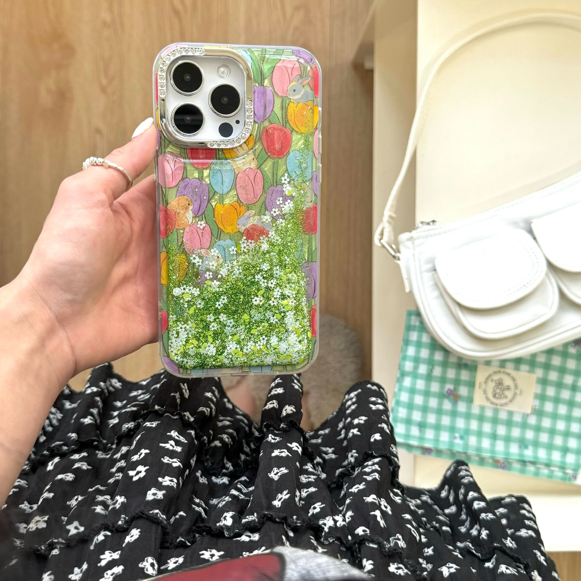 Tulipán flores arenas movedizas apple 16ProMax funda para teléfono 15Pro dream 14/13 nuevo 15PM brillo