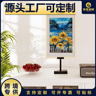 Casual Black Metal Easel, Suitable for Multi-Size Practical Picture Frames, Fashionable and Atmospheric Home Study Decoration Artifact