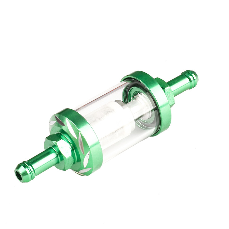 Modified off-road motorcycle pedal universal gasoline filter gasoline filter element transparent glass removable and washable oil filter cup