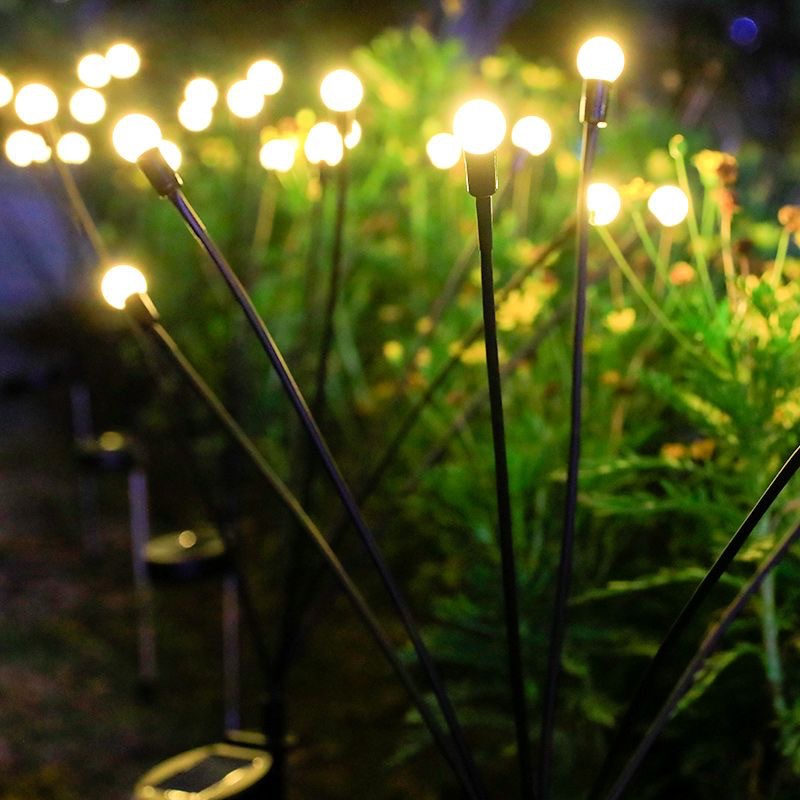 Patio impermeable jardín carga atmósfera decoración paisaje inducción solar lámpara solar al aire libre luciérnaga lámpara