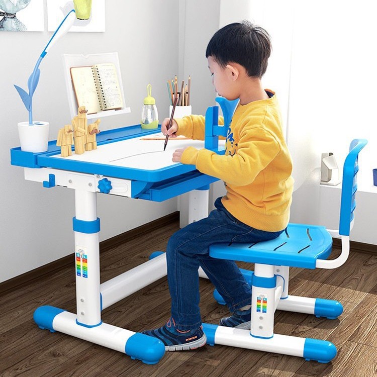 Liftable Children's Study Table, Simple Children's Desk, Home Children's Desk, Table and Chair Combination, Primary School Student Writing Desk
