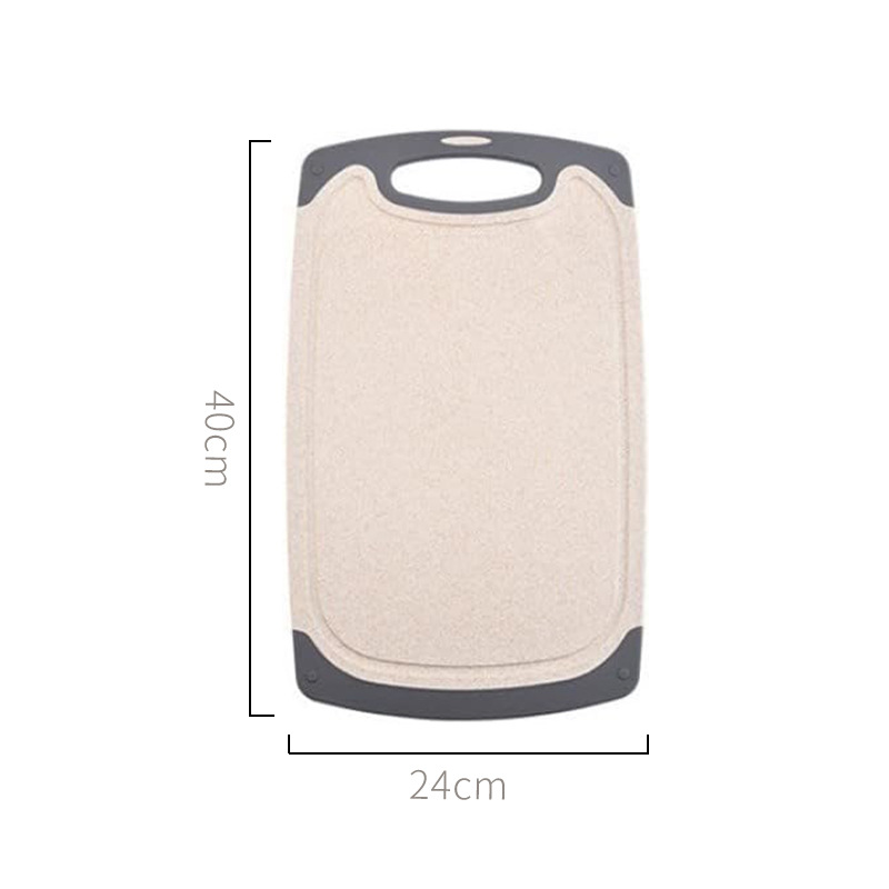 Juego de Tablas de Cortar de Paja de Trigo Set de 3 Piezas Antideslizante para Cocina image 9