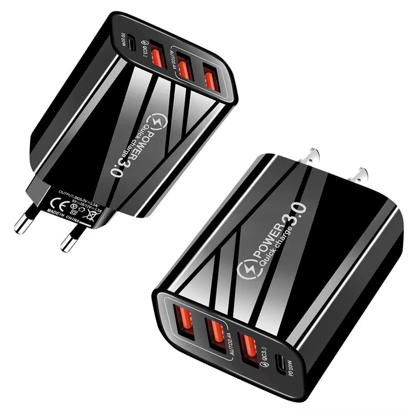 Travel Charger U.S. Regulations European Regulations British Regulations 3USB Type-C Charging Head 3USB PD Multi-phone Adapter Travel Charger U.S. Regulations European Regulations British Regulations 3USB Type-C Charging Head 3USB PD Multi-phone Adapter