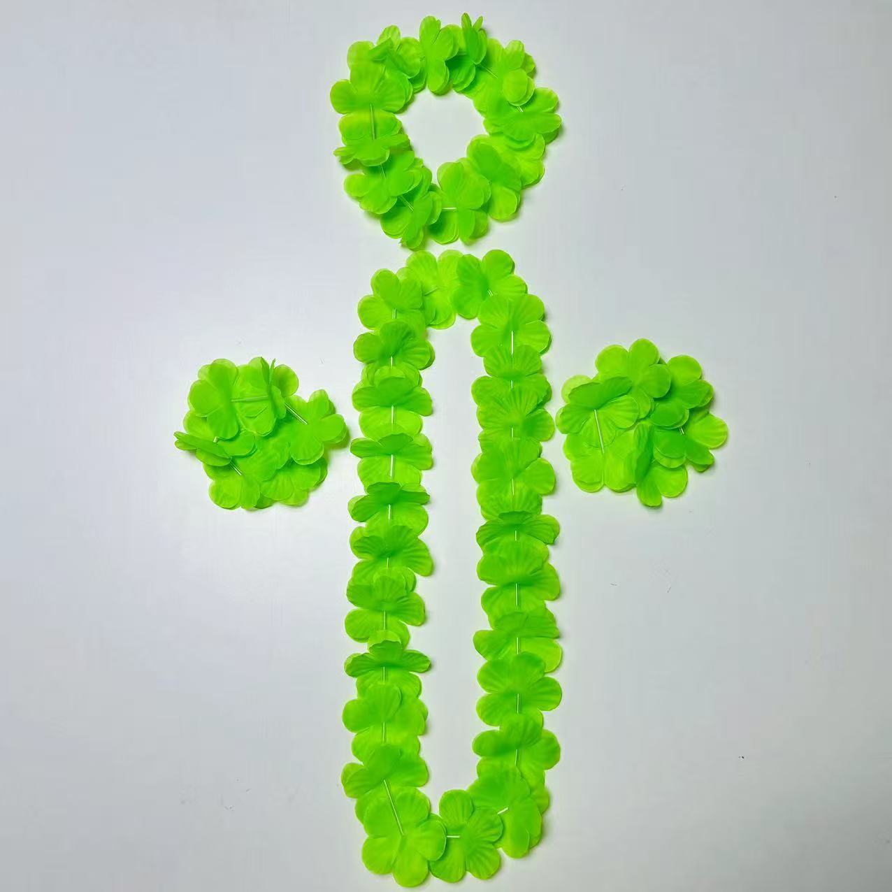 100cm Hawaian coronas 24 pares de eventos festivos multicolores fiesta fiesta creativa decoración de coronas de flores