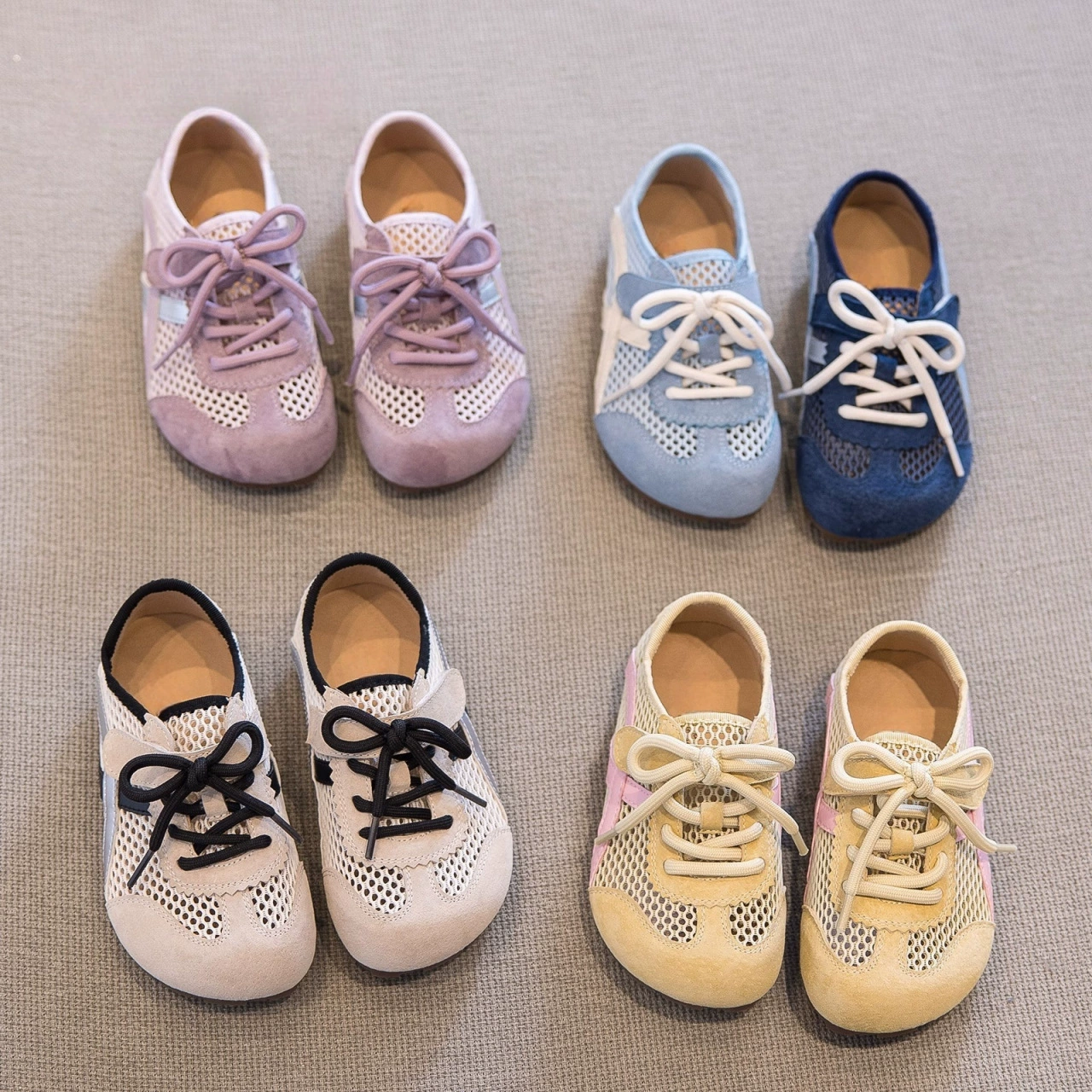 Модные спортивные кроссовки лето 2025, новые детские повседневные кроссовки с сетчатым верхом для мальчиков и девочек, студенческий дизайн, обувь для морального развития