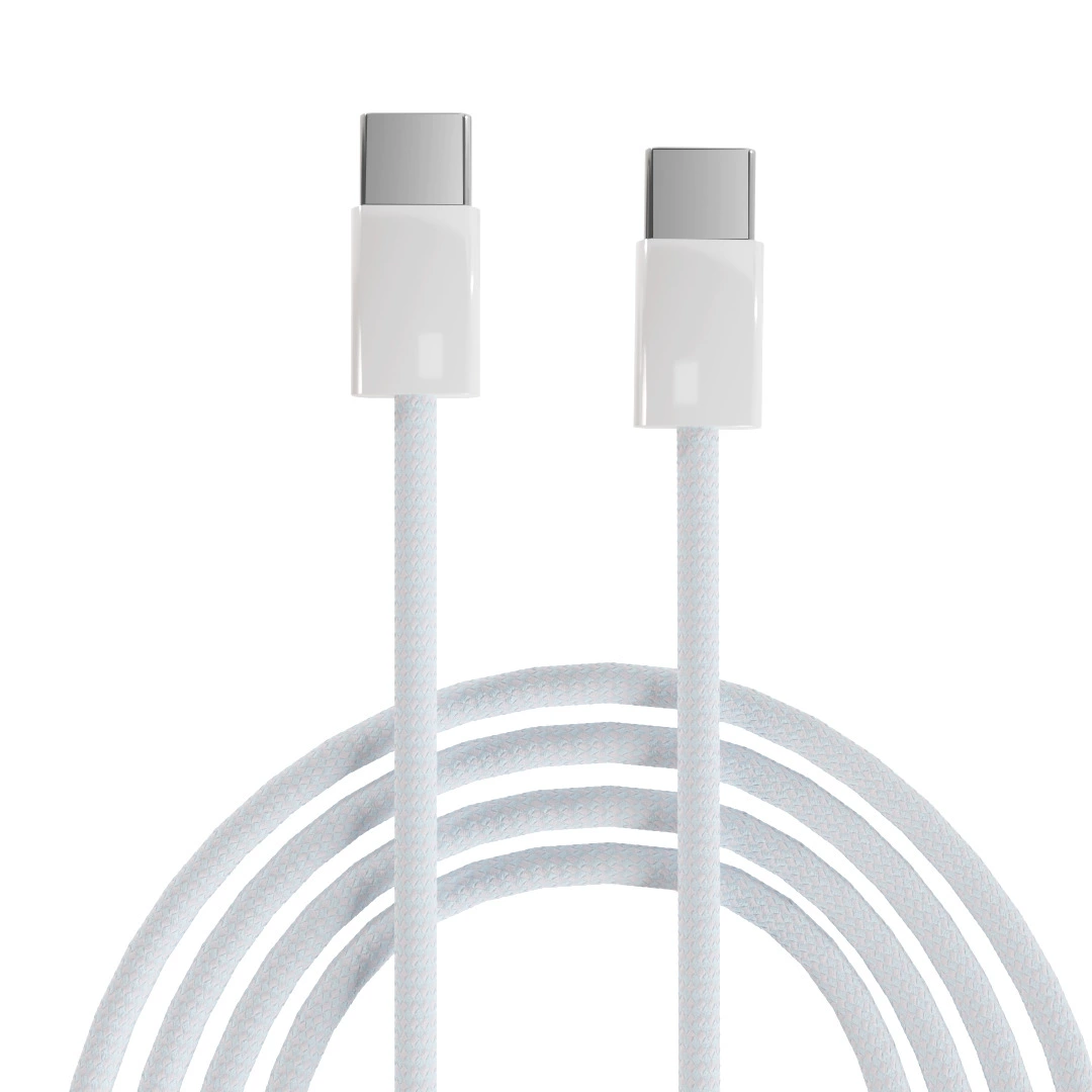 Кабель USB‑C to USB‑C для iPhone 15 Pro / Max от PIREN, плетеный нейлон, 1 м/1,5 м/2 м комплект