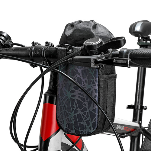 Multifunctional cycling water bottle bag, mountain folding bicycle handlebar insulated water bottle bag, mobile phone bag, unisex