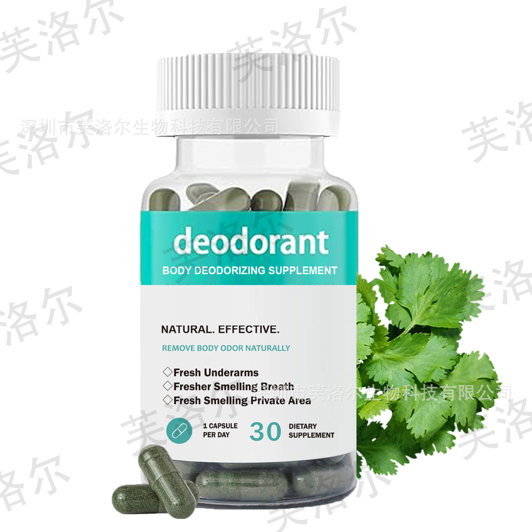 Body Deodorizing Supplement Capsules叶绿素胶囊 工厂 支持O EM