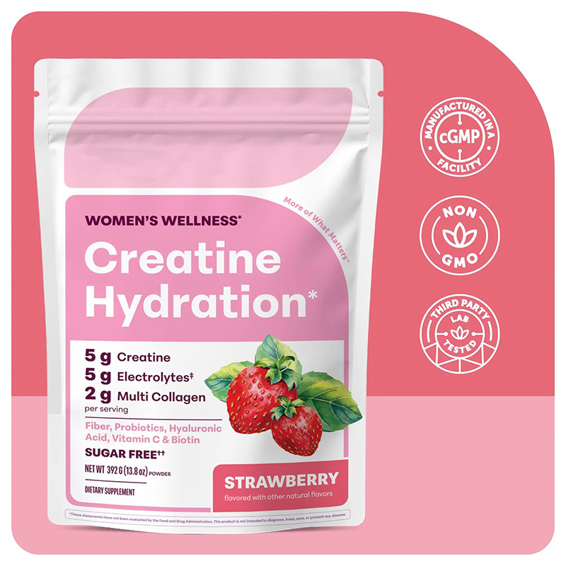 In-Stock New Product Amazon Cross-Border 392g Women's Creatine Powder Creatine Hydration Supplement In-Stock New Product Amazon Cross-Border 392g Women's Creatine Powder Creatine Hydration Supplement