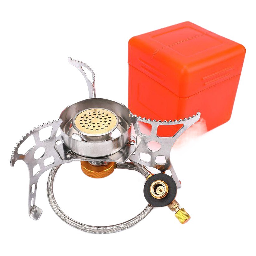 Changjinshan nueva estufa a prueba de viento con núcleo de cobre de fuego azul, estufa exterior, estufa de gas dividida, estufa de fuego, estufa portátil