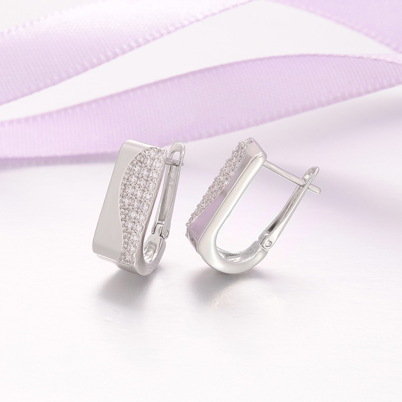 Arracadas Geométricas Cuadradas de Aleación de Cobre, Galvanizado, para Mujer