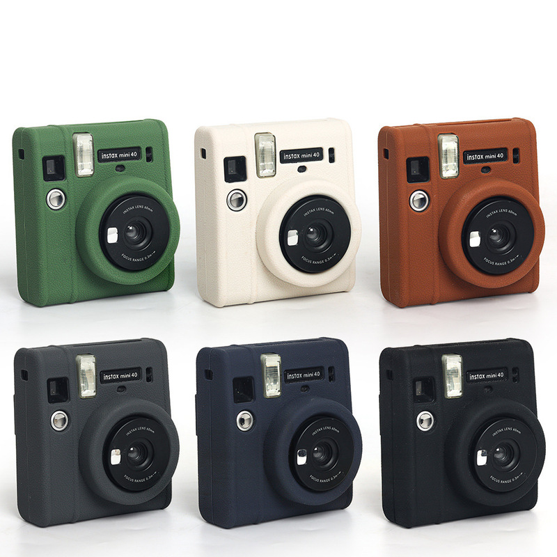 Polaroid Instax Mini40 Pure Color Protective Case Wholesale Wear-Resistant Soft Shell Fitted Case Camera Silicone