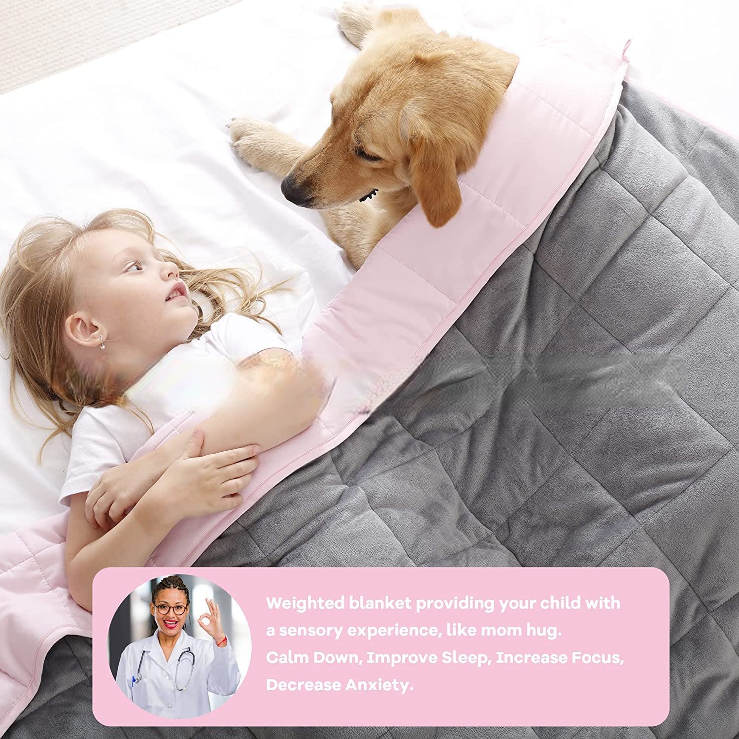 Suministro directo de fábrica de manta de gravedad de costura súper suave transfronteriza llena de cuentas de vidrio edredón de gravedad