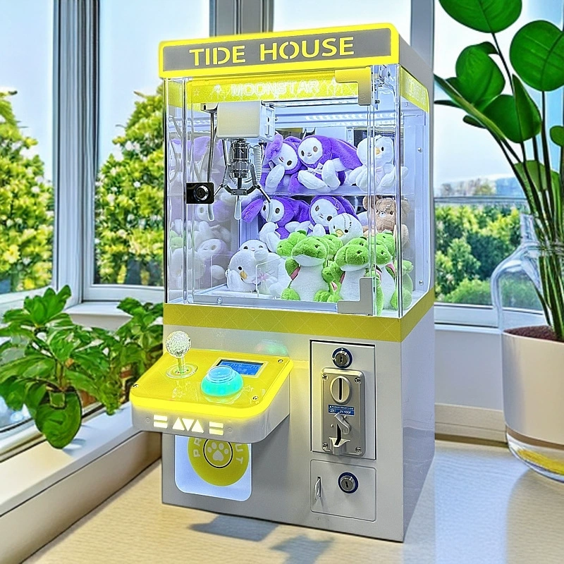 Захваченные кукольные машины Коммерческий полностью прозрачный новый монетный зажим кукольный станок