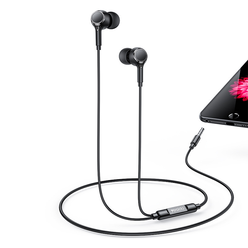 Yesido 携帯電話有線ヘッドフォン越境卸売プラグアンドプレイ丸穴 3.5 ミリメートル Android インイヤー有線ヘッドフォン|undefined
