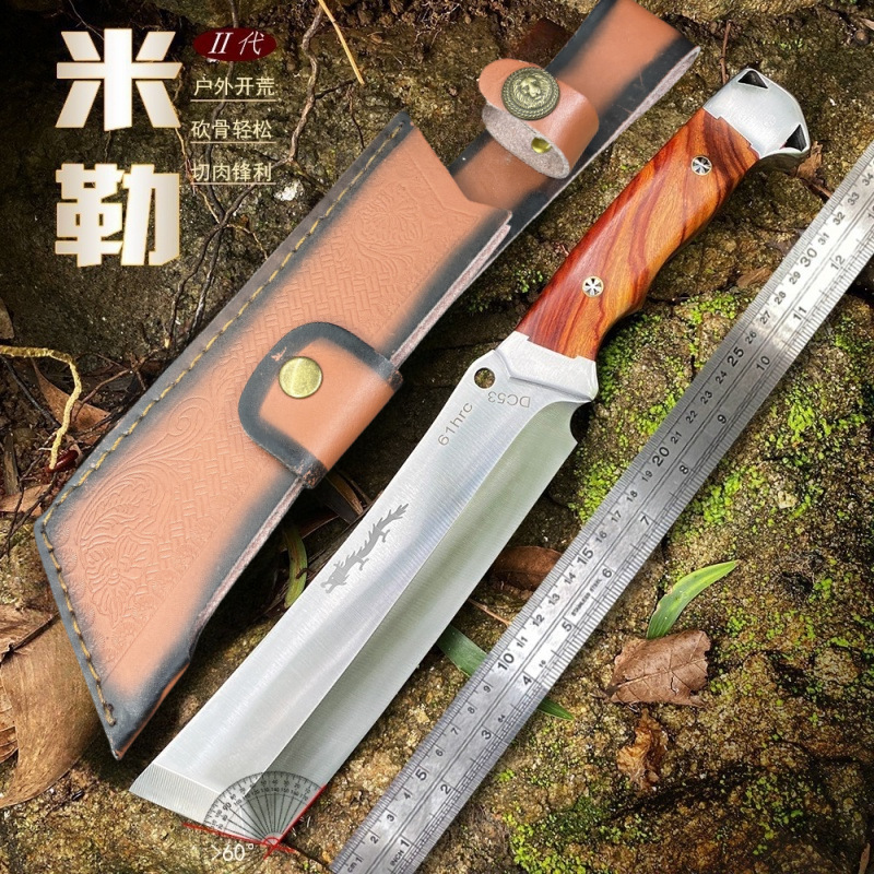 热销款野营直刀求生防身刀便携柴刀锋利刀具多功能水果刀户外刀