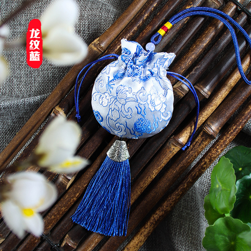 드래곤 패턴 라이트 블루