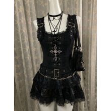 ��Z��ϵvintage���Ŷ�ȹ��ϵ�����L���|�ٽzƴ��y2k���Ļ��B��ȹ