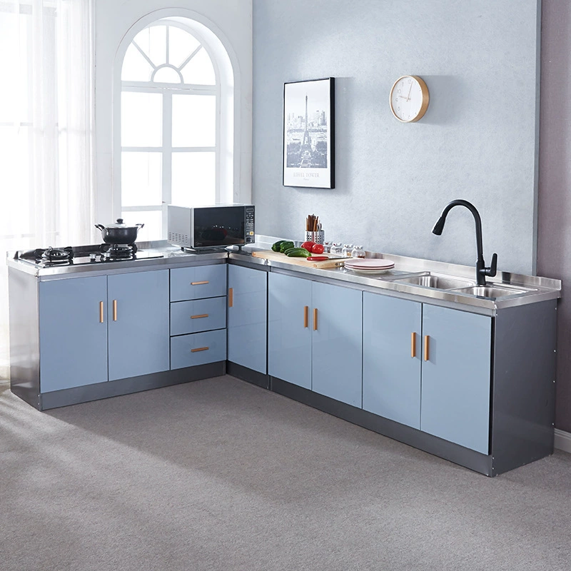 Оптовая Весь Кухонный Шкаф Домашний Кухонный Шкаф Простая Сборка Экономичная Аренда Дома Плита Шкаф Для Хранения Чаша