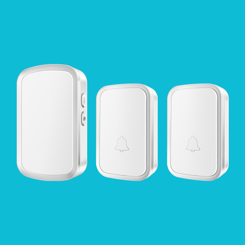 门铃家用无线远距离传输二拖一叮咚呼叫器无线电子防水门铃呼叫器