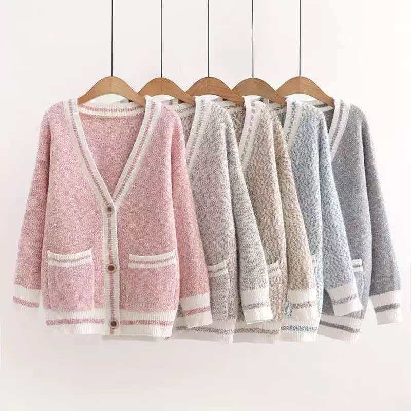 European and American cross-border spring and autumn 2026 new chenille sweater for women, loose-fitting knitted cardigan top jacket European and American cross-border spring and autumn 2026 new chenille sweater for women, loose-fitting knitted cardigan top jacket