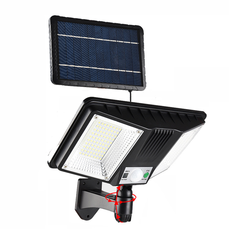 Solar al aire libre llevó la lámpara de calle solar inducción patio lámpara de pared inteligente lámpara de pared con control remoto