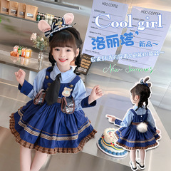 Girls Dress Judy Rabbit Officer Little Girl Birthday Dress Lolita Puff Dress Spring and Summer New Princess Dress