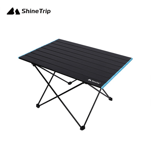 Shanqu outdoor portable aluminum alloy folding table camping stall table multi-purpose picnic barbecue aluminum plate table