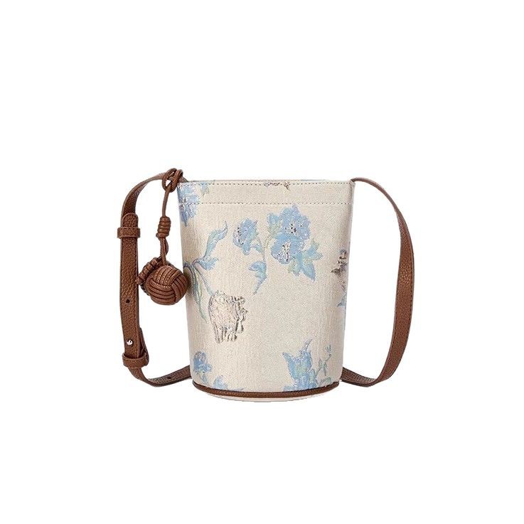 2026 Spring/Summer New Retro Trendy New Chinese Style Casual Versatile Single Shoulder Crossbody Bag Commuter Bucket Bag Phone Bag - Thumbnail 5