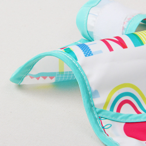Baby waterproof cartoon eating bib baby three-dimensional saliva napkin supplementary food feeding bag children's washable light bib