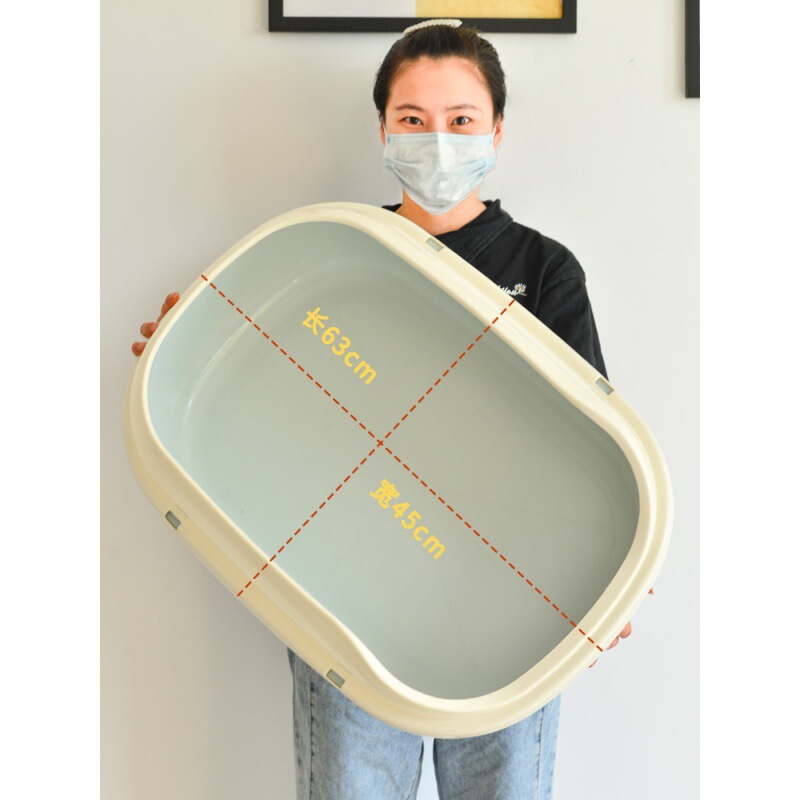 Extra-Large Cat Litter Box, Semi-Enclosed Cat Toilet Tray, Cat Supplies, One-Piece Drop Shipping Extra-Large Cat Litter Box, Semi-Enclosed Cat Toilet Tray, Cat Supplies, One-Piece Drop Shipping