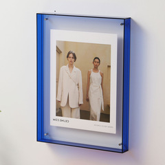 亞克力相框定製 照片擺台透明簡約壁畫框寫真海報收納掛牆照片框