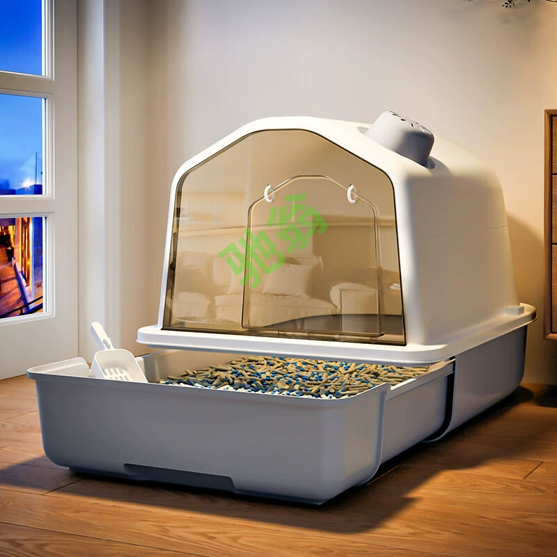 Yut [1170 человек хвалят] Amy Pet Cat Песчаный ящик очень большой, полностью закрытый ящик для защиты от брызг и неприятного запаха
