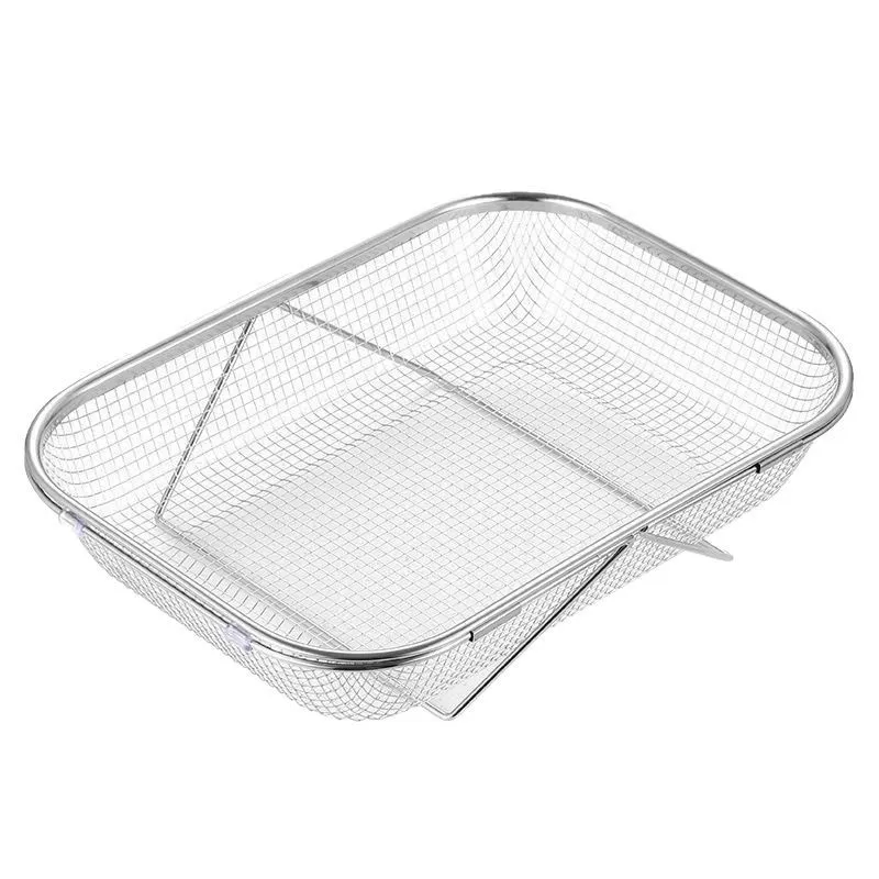 Retractable Stainless Steel Drain Basket for Kitchen Sink, Rust-Resistant Water Filter Tool