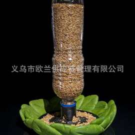 跨境自然风绿叶谷物储存分装器 实用装饰型收纳容器158