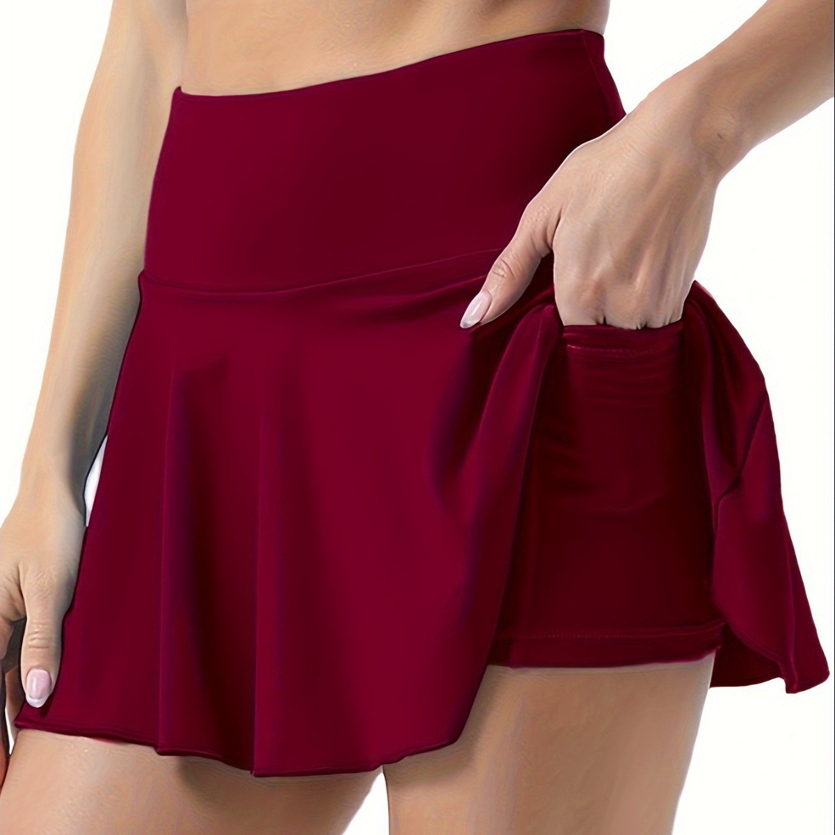 Falda corta plisada delgada para mujer, estilo casual, cómoda y versátil, para deportes al aire libre en otoño e invierno, disponible en Amazon Europa y América.