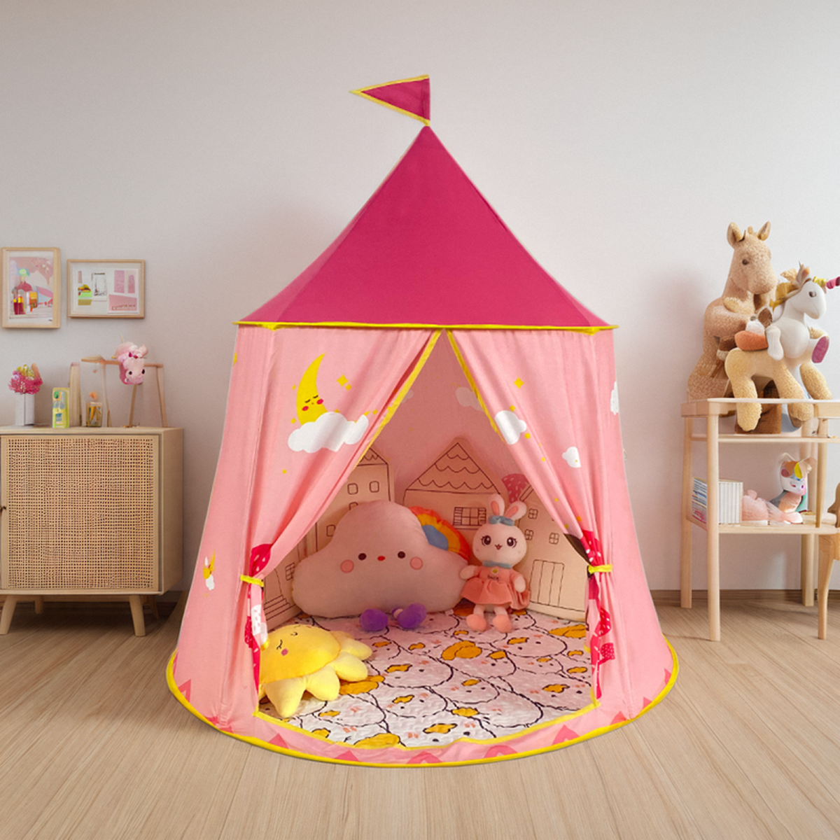 Children's Day Gift Children's Small Tent Indoor Girl Can Sleep Foldable Picnic Princess Style Yurt