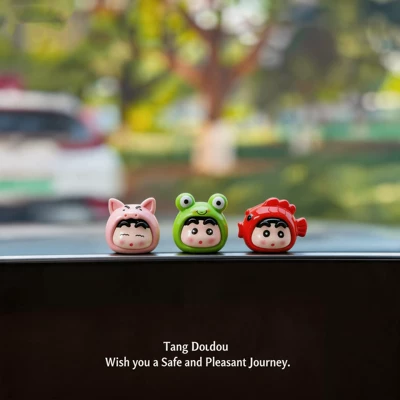 Car ornaments Mini Car Ornaments for Boys - heal-the-little-cute-pellets-piglet-frog-red-fish-and-get-free-stickers