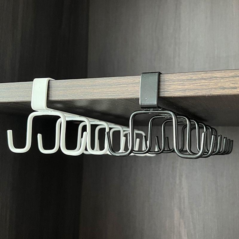 Kitchen rack with hooks, no-drill required, for hanging on cabinet doors, with clips and hooks for storing spatulas and spoons, countertop organizer, no-drill required Kitchen rack with hooks, no-drill required, for hanging on cabinet doors, with clips and hooks for storing spatulas and spoons, countertop organizer, no-drill required