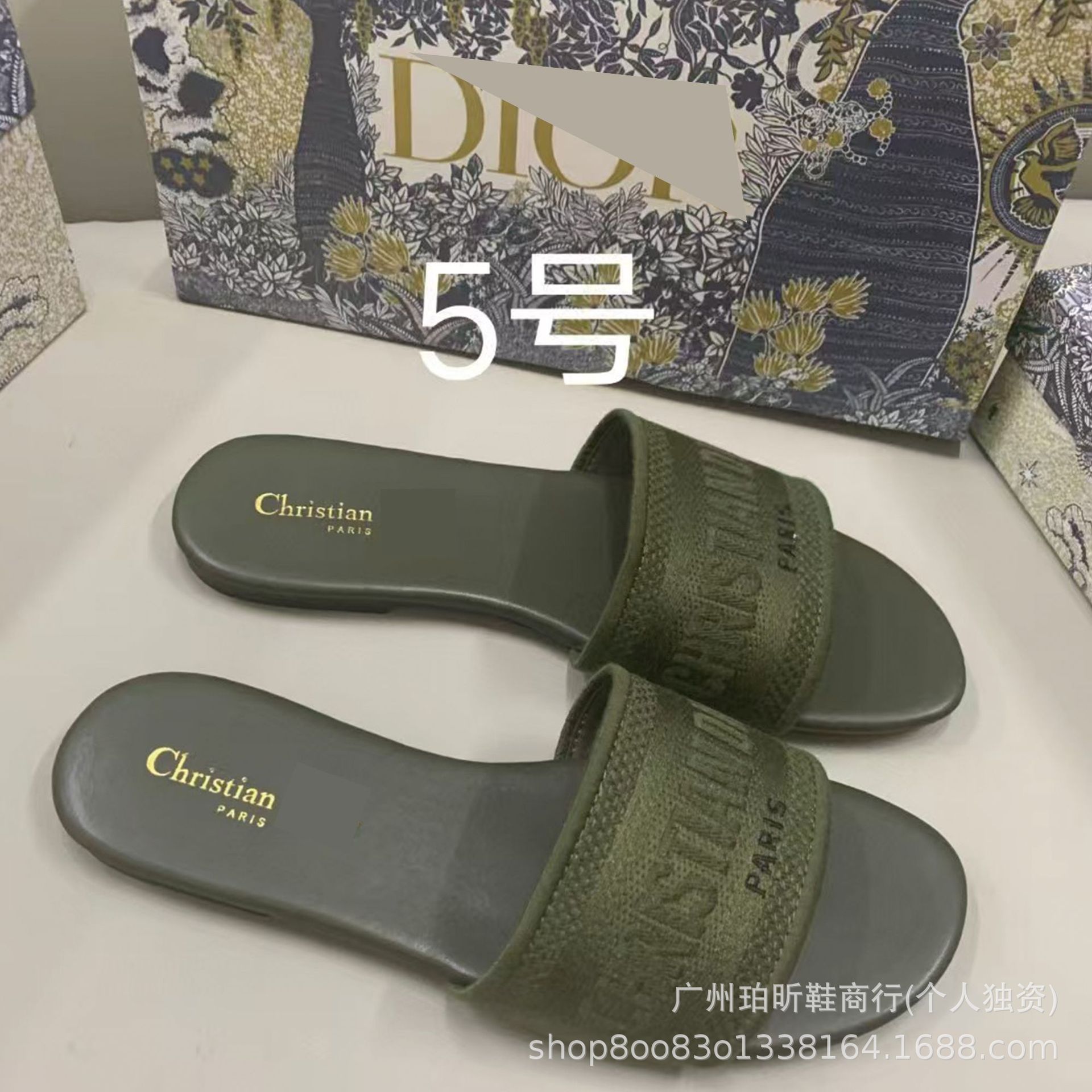 Zapatillas clásicas de alta versión D casa bordadas en una línea Zapatillas de piel de oveja para mujer